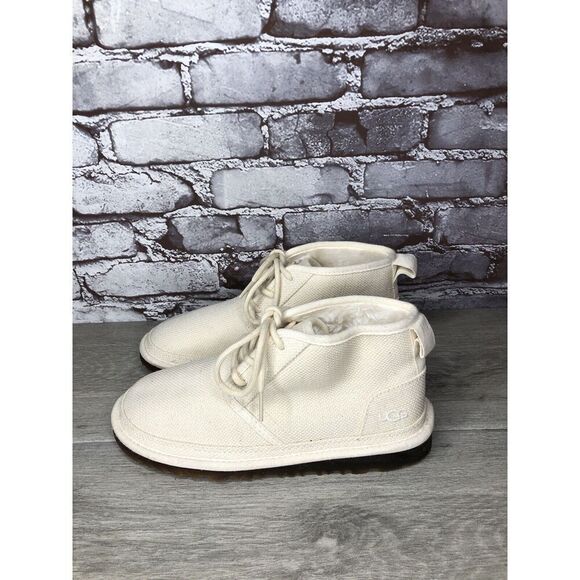 UGG Neumel Natural White Ankle Lace Up Chukka Boots Men’s Sz 7M US/40EU 1117613 main image 14